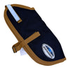 Weatherbeeta Classic Dog Coat in Navy/Brown Trim - 14" (Small Dog)