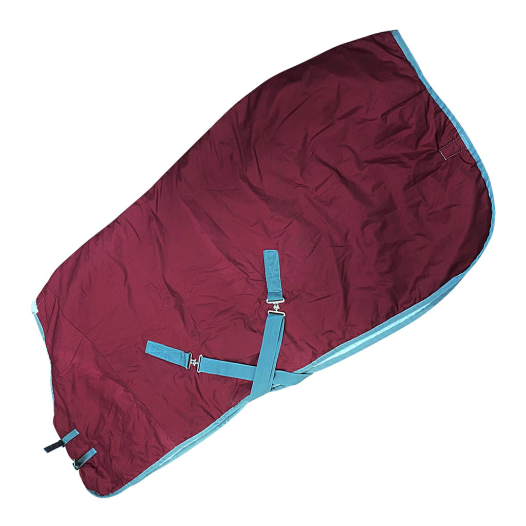 Cotton Quilted Stable Blanket in Burgundy