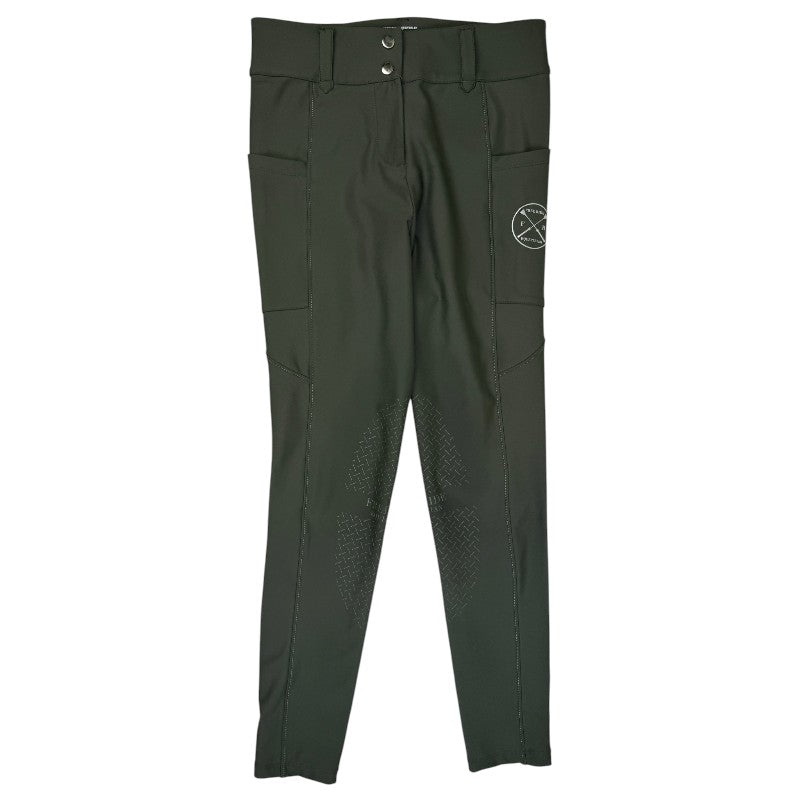 Free Ride Equestrian 'Lux' Knee Patch Breeches in Hunter Green