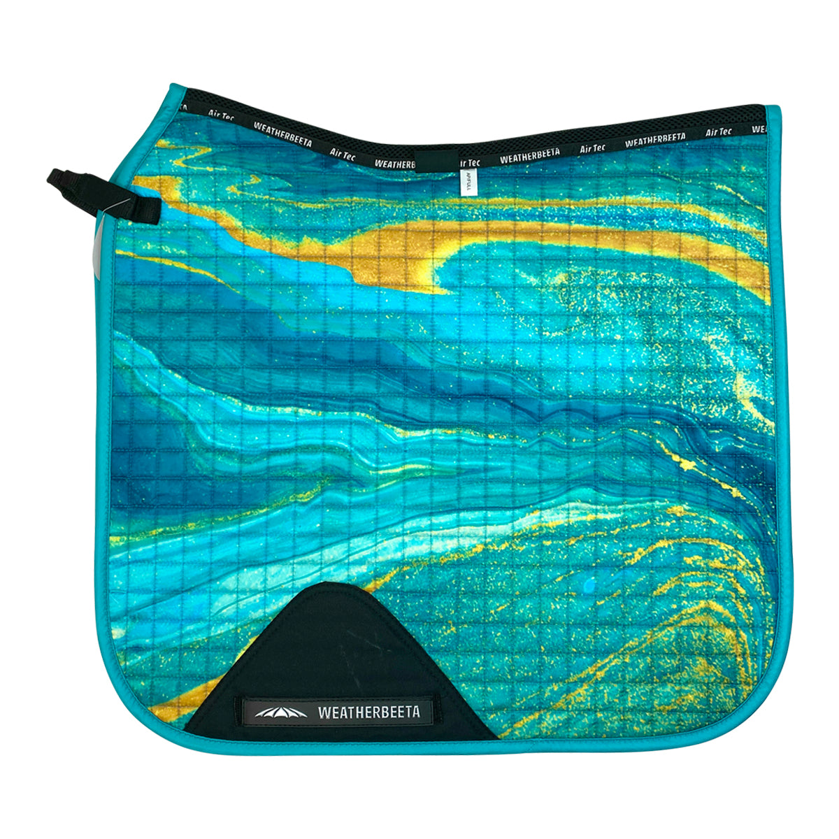 Weatherbeeta &#39;Prime Marble&#39; Dressage Pad in Blue/Orange Swirl