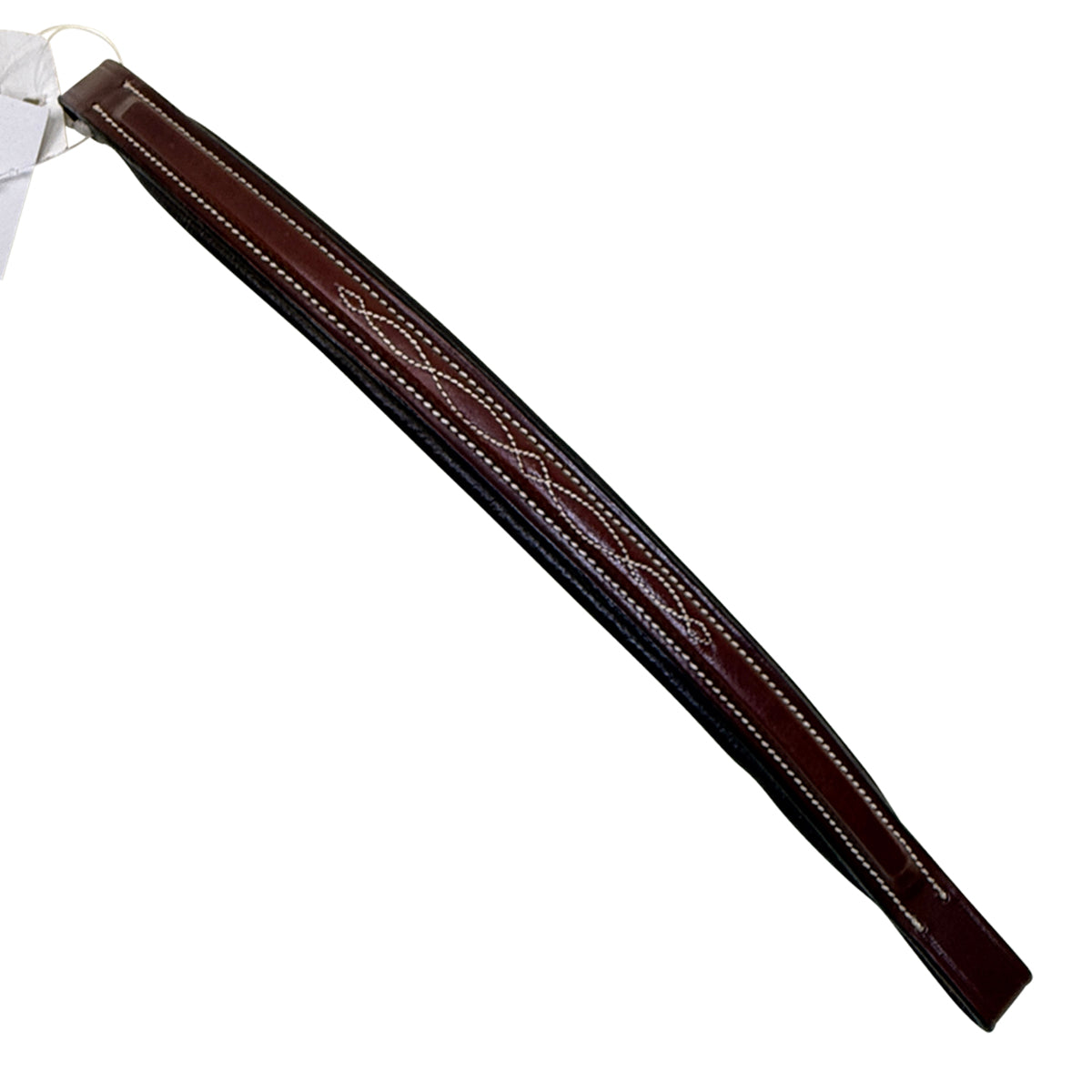 Beval Fancy Stitched Browband in Brown