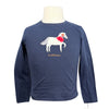 Lemieux 'Mini Jessie' Long Sleeve Top in Navy