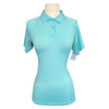Noble Outfitters Tech Polo Shirt in Aqua 