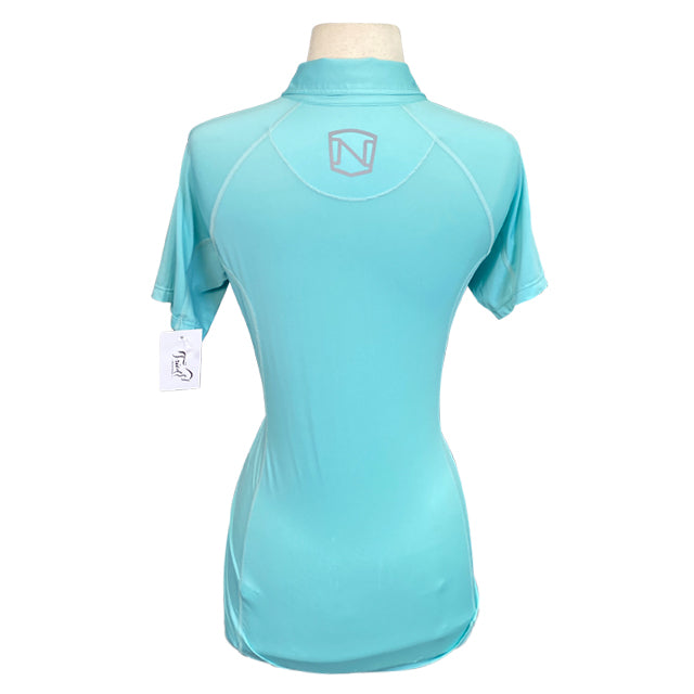 Noble Outfitters Tech Polo Shirt in Aqua 