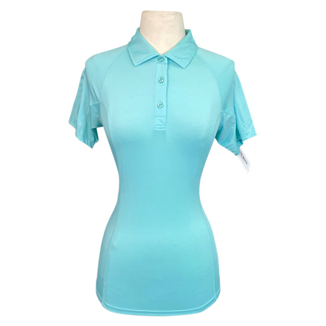 Noble Outfitters Tech Polo Shirt in Aqua
