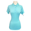 Noble Outfitters Tech Polo Shirt in Aqua