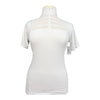 Equisite 'Elaine' Short Sleeve Show Shirt in White