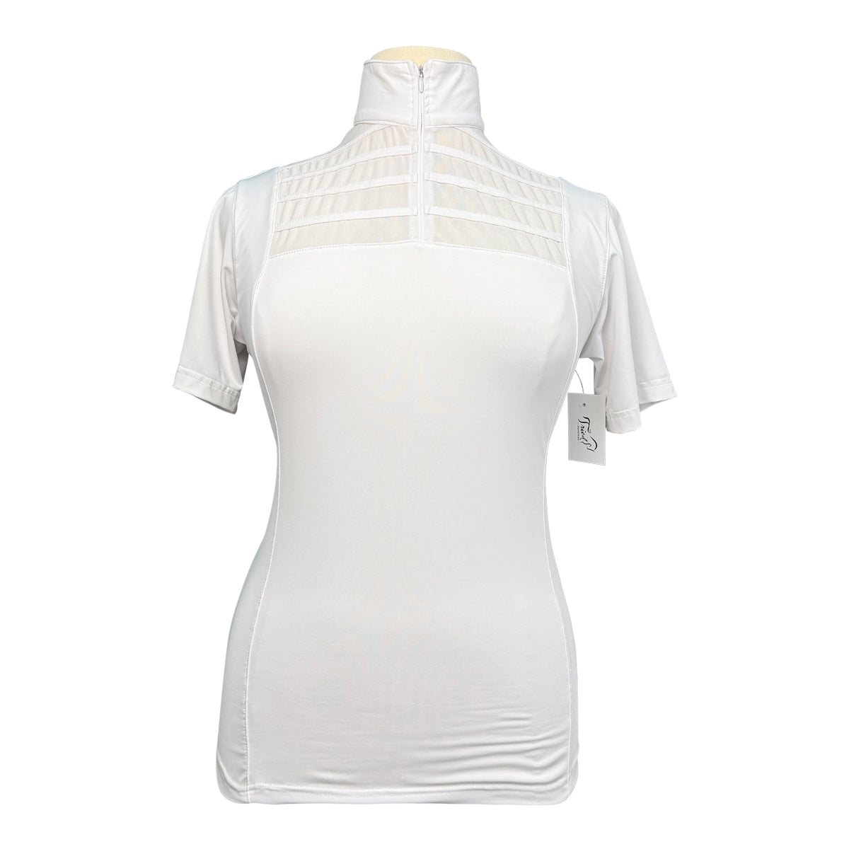 Equisite 'Elaine' Short Sleeve Show Shirt in White
