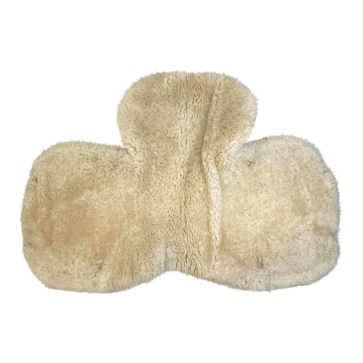 Fleeceworks Sheepskin Show Hunter Pad w/Partial Trim & Perfect Balance Technology in White 