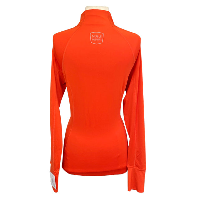 Back of Noble Outfitters 1/4 Zip Shirt in Orange