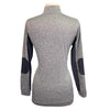 Back fo Calverro 'Schooling Shirt' in Heather Grey