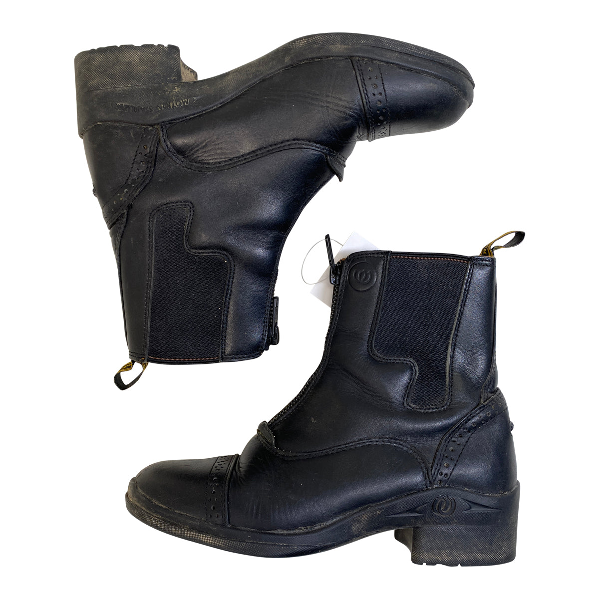 Hoof and Woof Zip Paddock Boots in Black