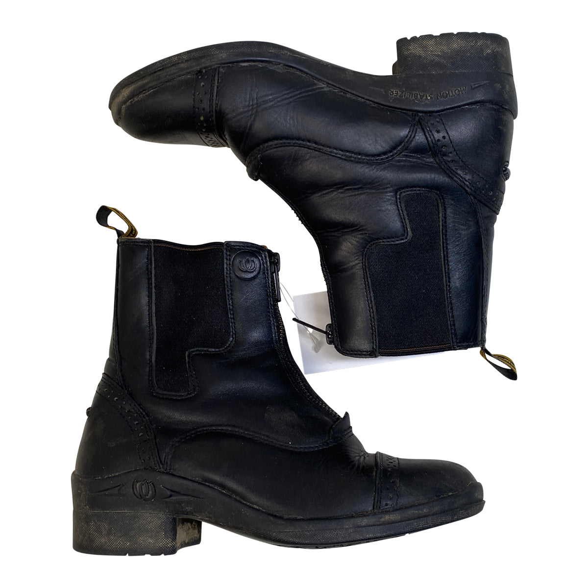 Hoof and Woof Zip Paddock Boots in Black