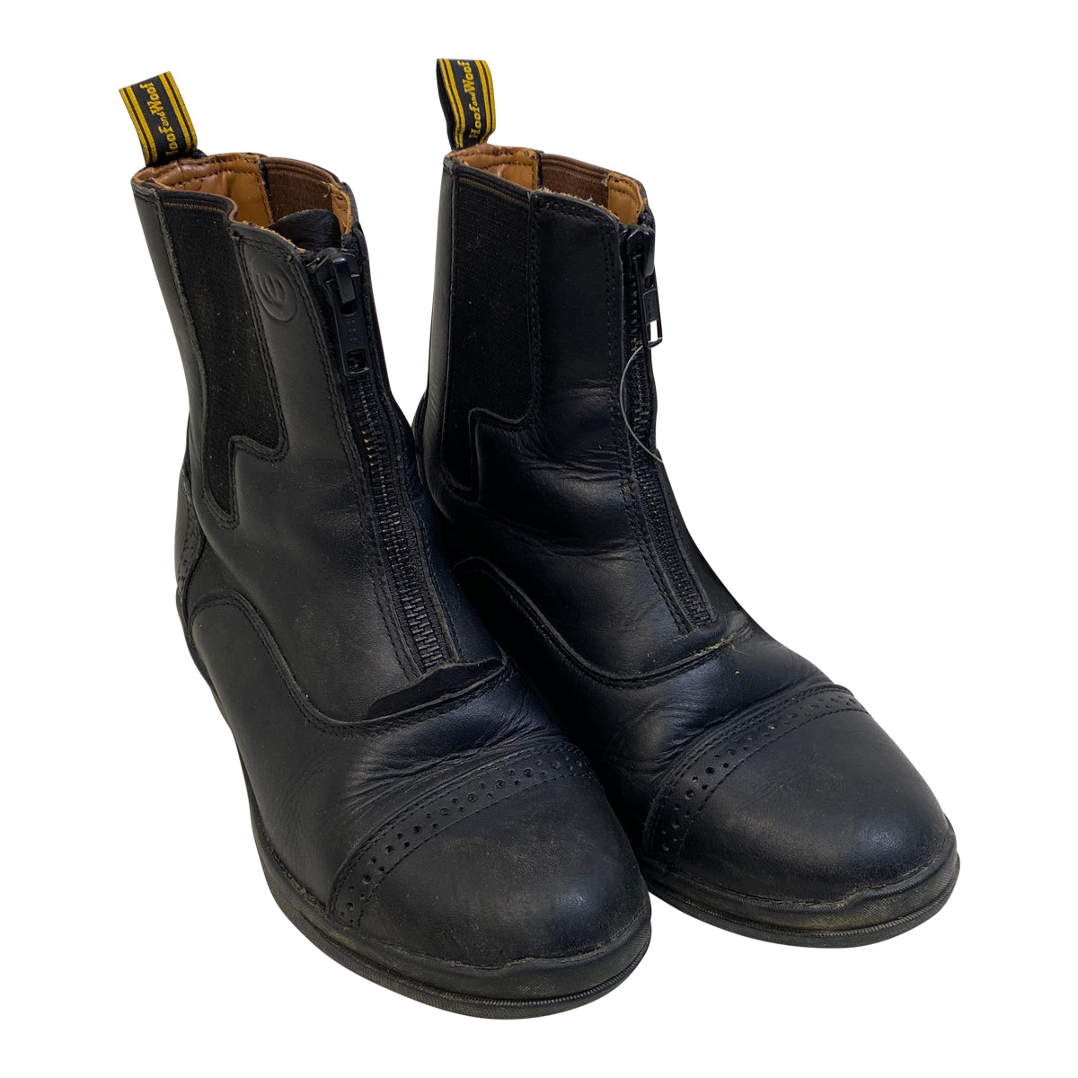 Hoof and Woof Zip Paddock Boots in Black