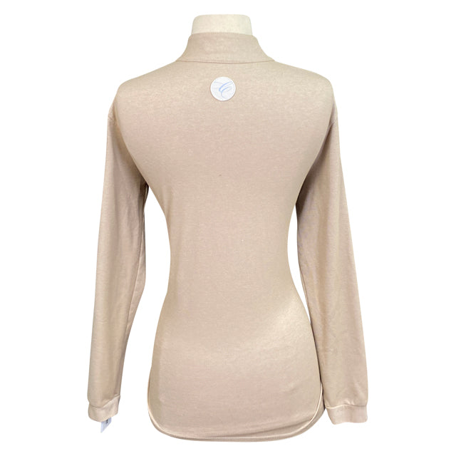 Callidae Long Sleeve Polo in Sand