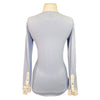 Back of Tredstep Symphony Competition Shirt in Powder Blue
