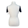 Cavalleria Toscana Jersey Jacquard Competition Shirt in Navy/White