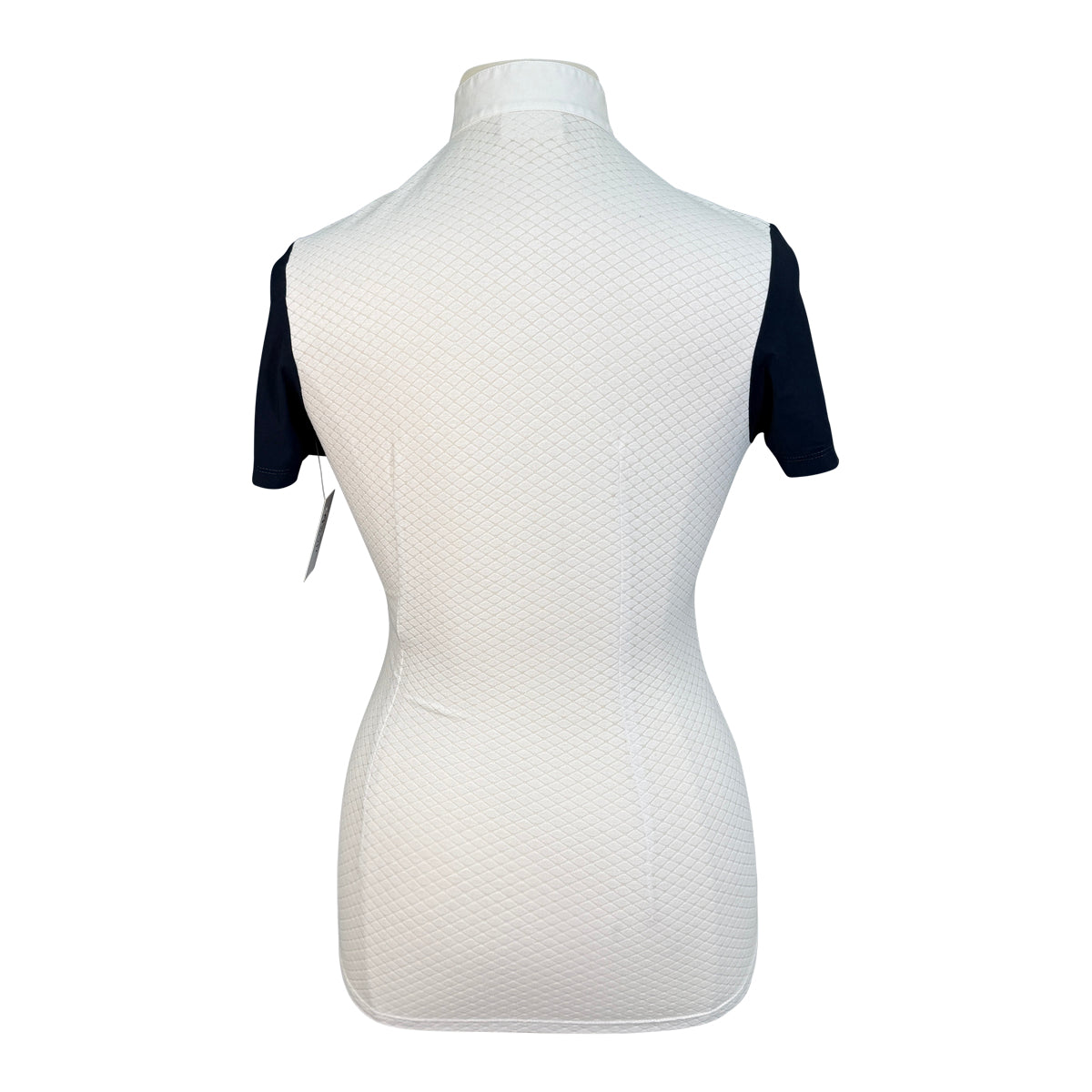 Cavalleria Toscana Jersey Jacquard Competition Shirt in Navy/White