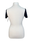 Cavalleria Toscana Jersey Jacquard Competition Shirt in Navy/White