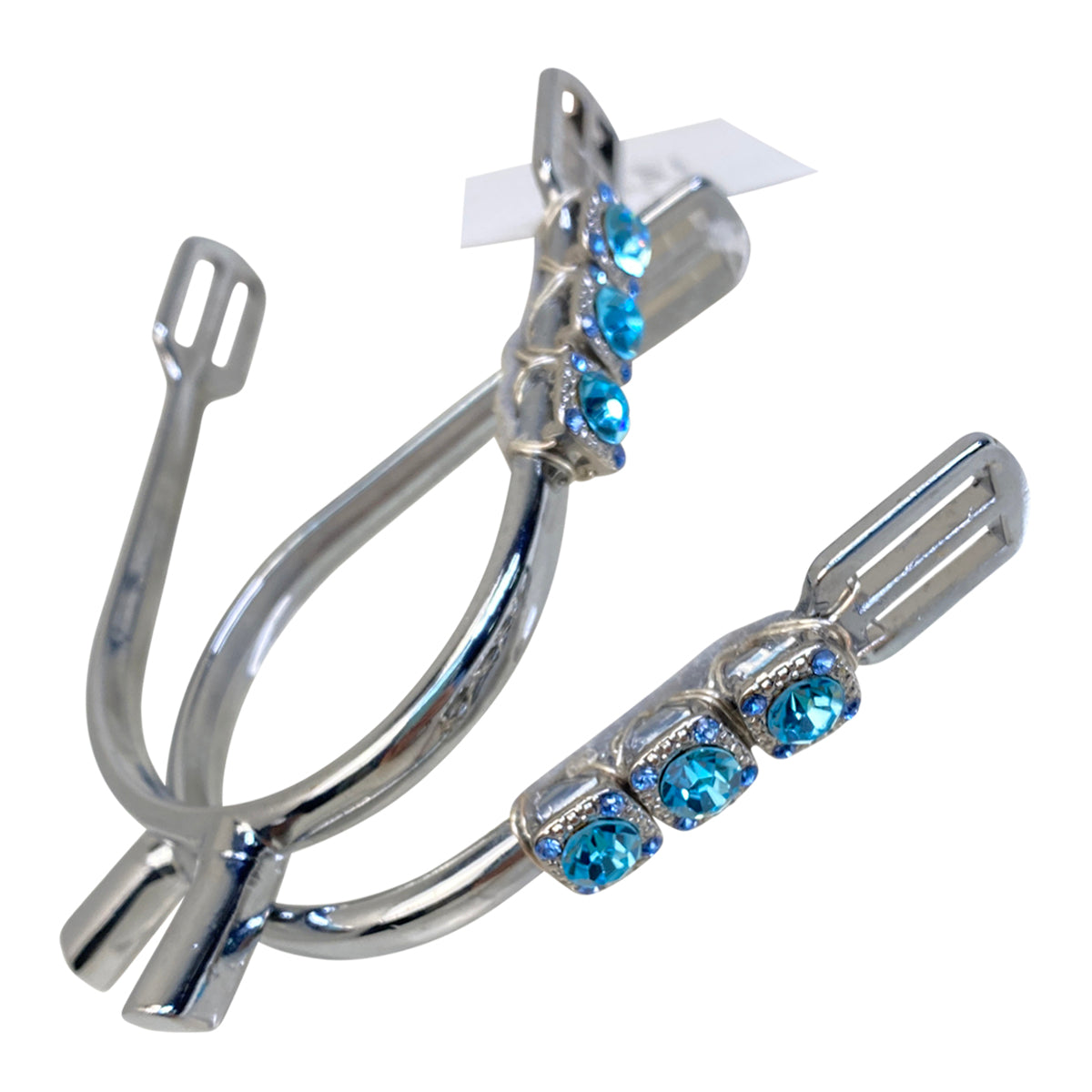 Bejeweled Prinf of Wales Spurs in Stainess Stee