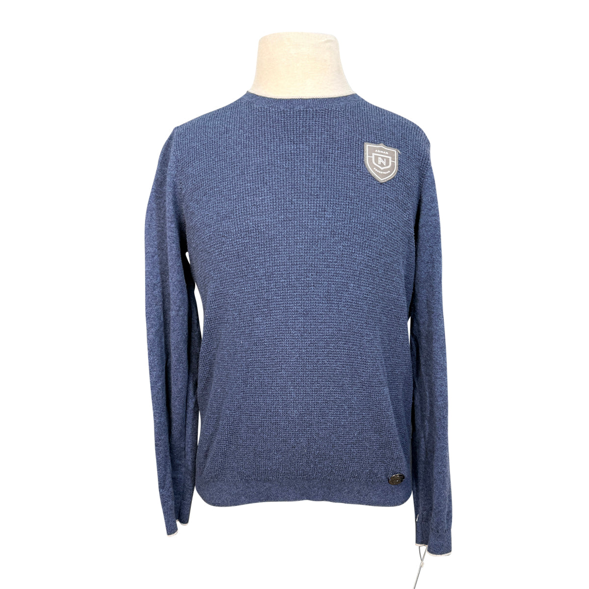 Asmar Equestrian Delray Youth Crewneck Sweater in Navy