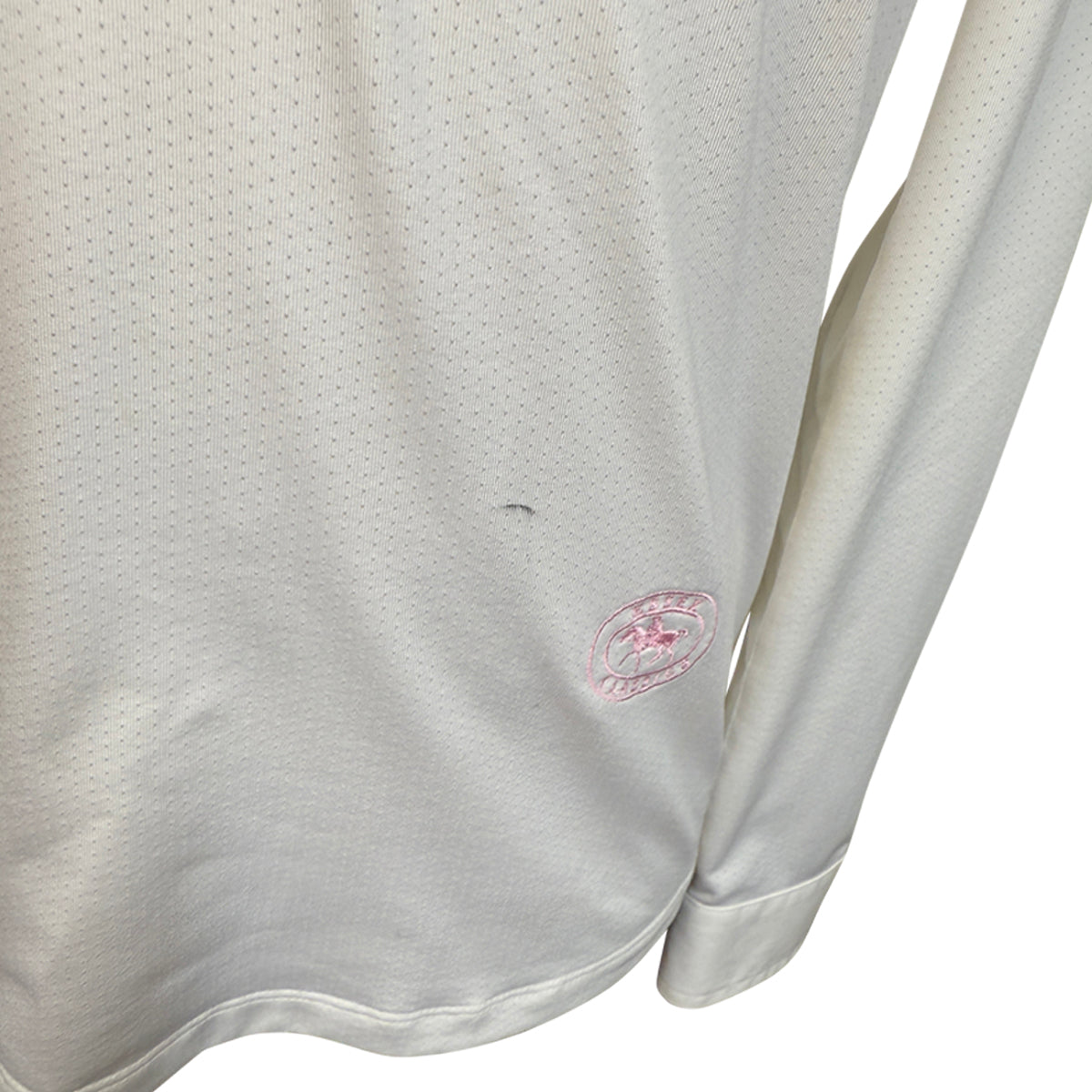 Essex Classics Talent Yarn Kids Long Sleeve Show Shirt in White/Stirrups