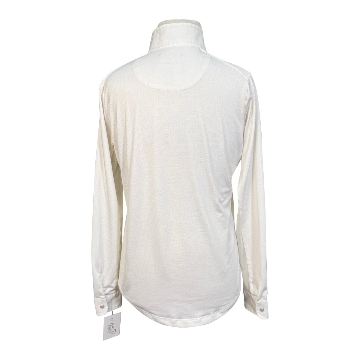 Essex Classics Talent Yarn Kids Long Sleeve Show Shirt in White/Stirrups