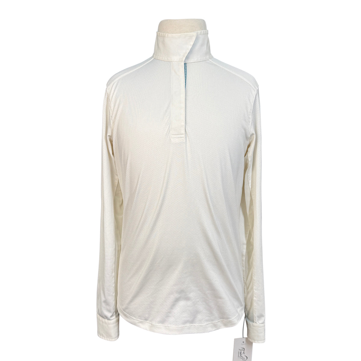 Beacon Hill Talent Yarn Show Shirt in White/Blue Chevron 