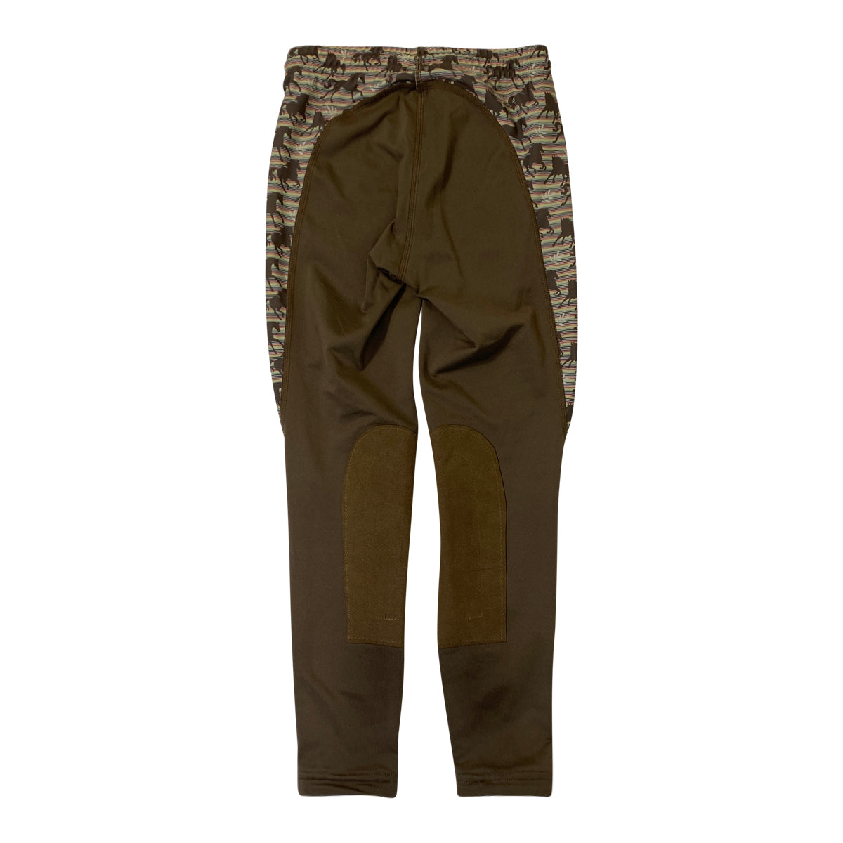 Kerrits Performance Knee Patch Tights in Brown/Rainbow 