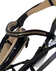 Halter Ego Patent Snaffle Bridle in Brown/Cream