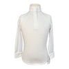 RJ Classics 'Maddie Jr' Long Sleeve Show Shirt in White/Flip Flops