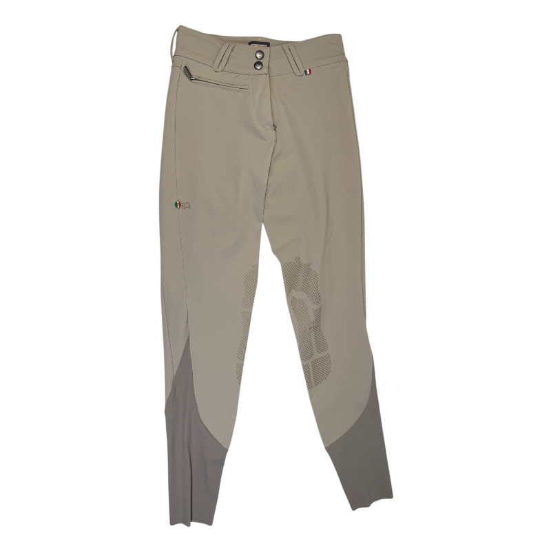 For Horses Knee Patch Breech in Tan 