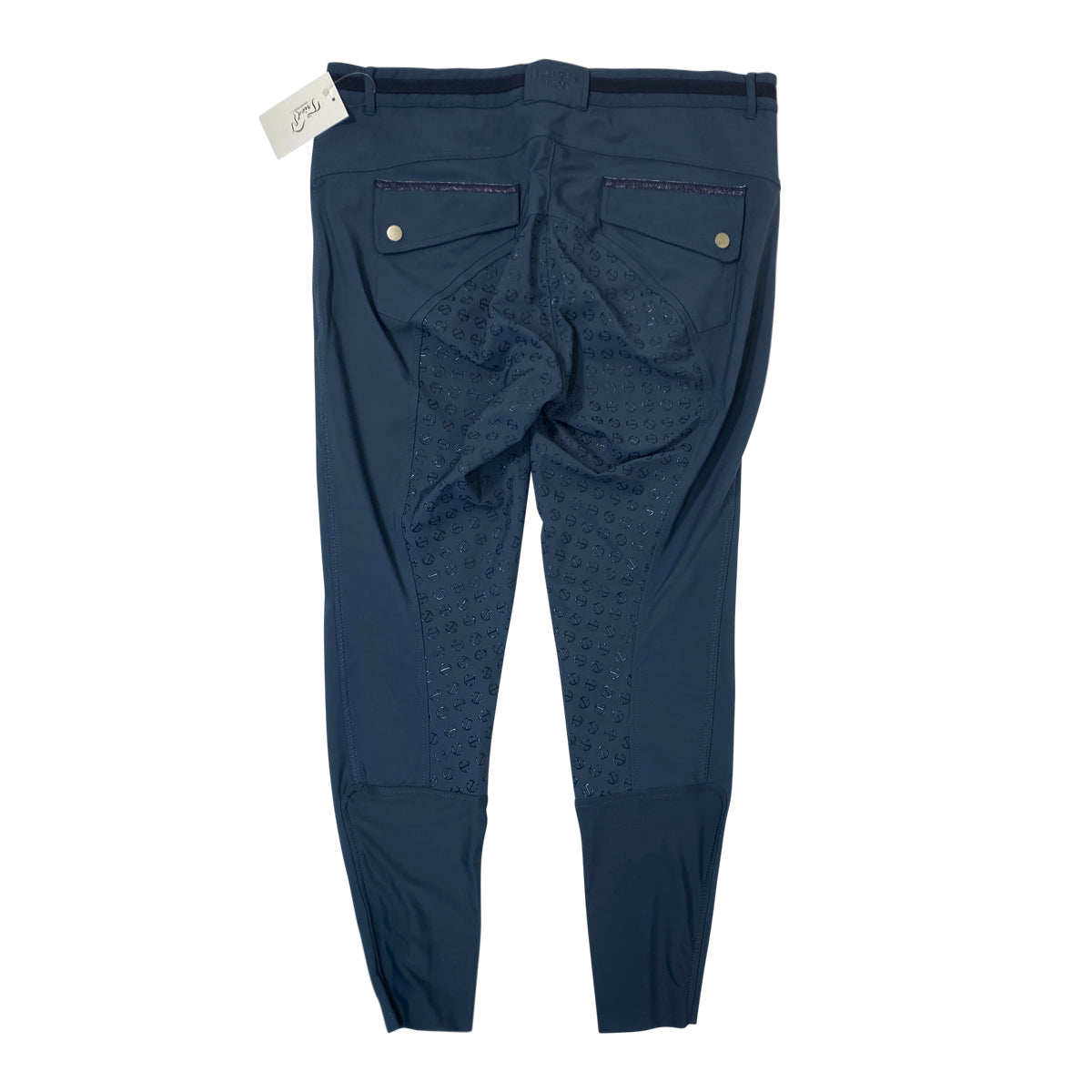 Halter Ego 'Megan' Full Seat Breeches in Foggy Blue