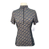 Kerrits Ice Fil Long Sleeve Shirt in Black Horses Jumping