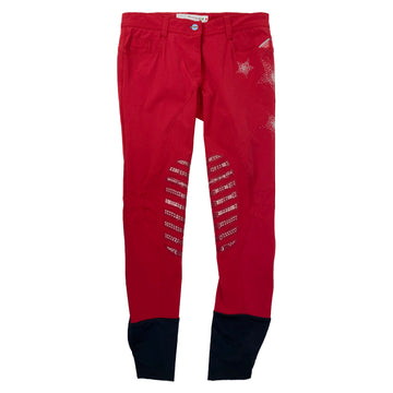 Animo Knee Grip Breeches in Rosso