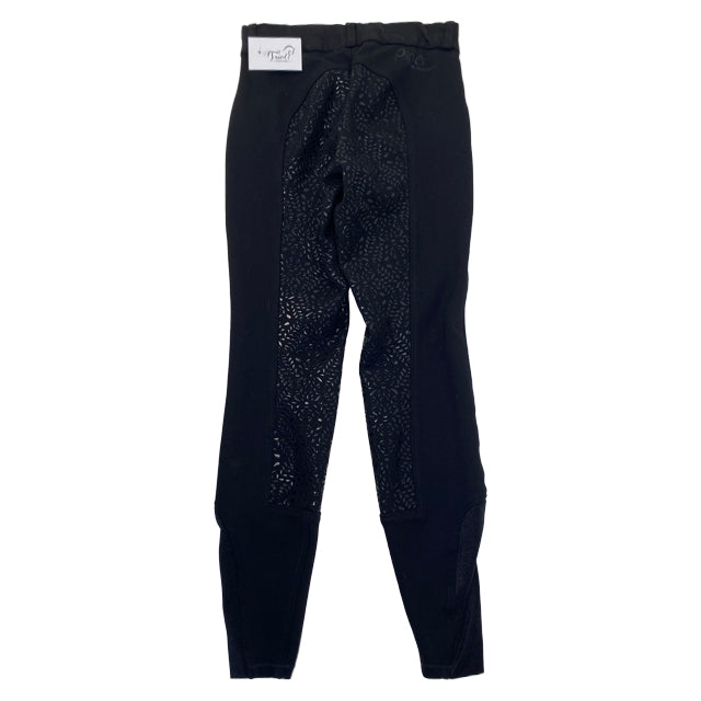 Back of SmartPak Piper Knit Full Seat Breeches in Black