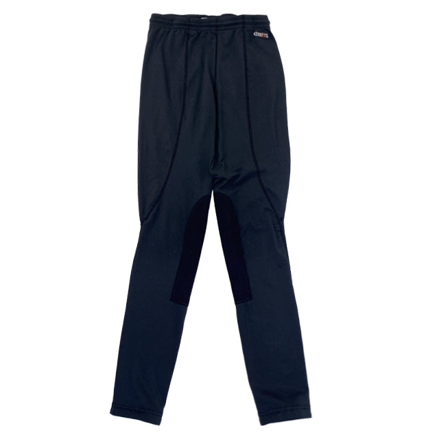 Front of Kerrits Knee Patch Performance Tights in Black 