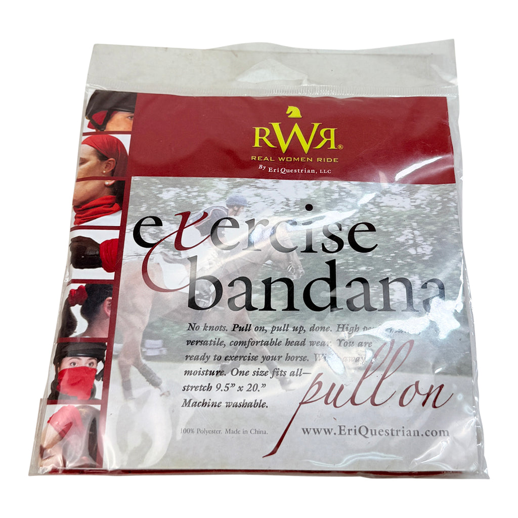 Real Women Ride No Knoe Exercise Bandana in Red