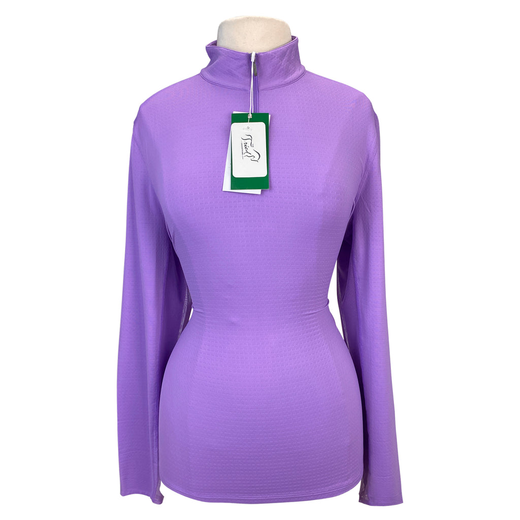 Dover Saddlery 'CoolBlast 100' Long Sleeve Shirt in Violet - Women's Medium