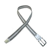 Cavalleria Toscana Braided Elastic Belt in White/Red/Grey