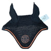Butet Ear Fly Bonnet in Black/Rose Gold