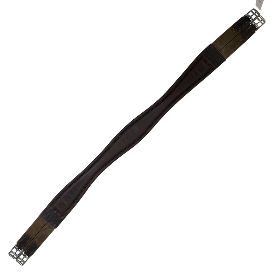Aramas Fancy Stitched Overlay Girth in Brown