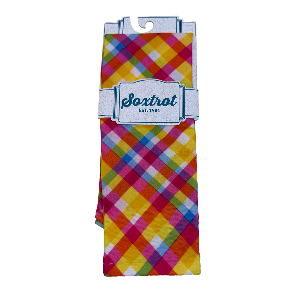 Soxtrot Youth Knee High Socks in Hot Checks