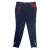Sarm Hippique 'Loto' Schooling Breeches in Navy/Red