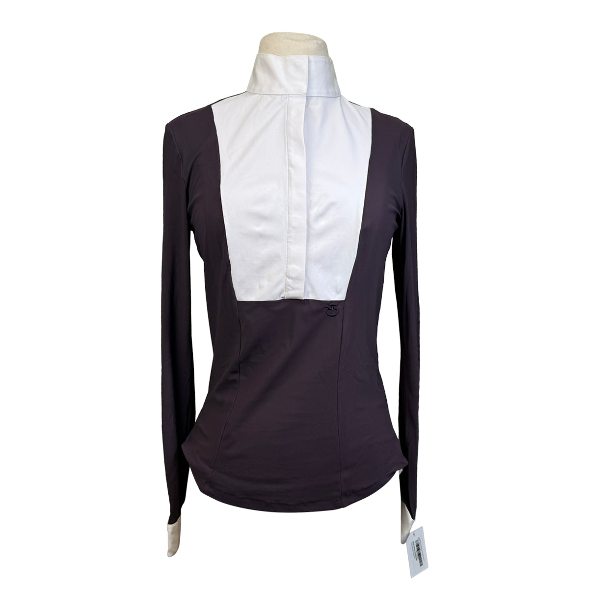 Cavalleria Toscana Bib Show Shirt in Plum