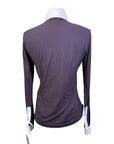Cavalleria Toscana Bib Show Shirt in Plum