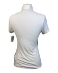 Cavalleria Toscana Mesh Stripe Show Shirt in Navy/White