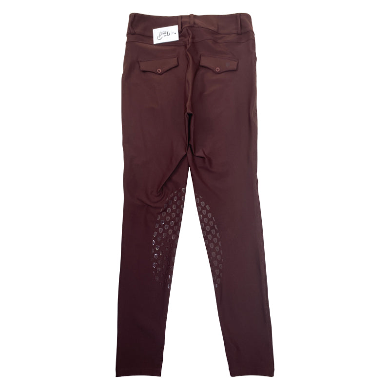 Back of Willow Equestrian 'Training' Breeches in Bordeaux
