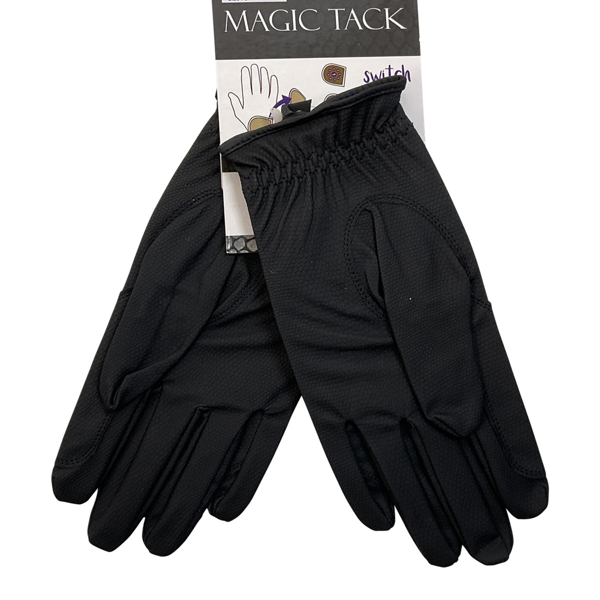 Haukeschmidt Touch of Magic Fleece Lined Gloves in Black/Silver Shimmer