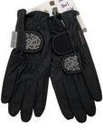 Haukeschmidt Touch of Magic Gloves in Black/Silver Studs